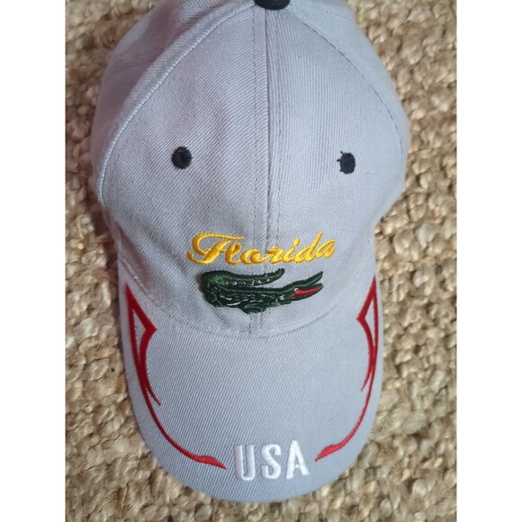 University Of Florida Gators USA Strapback Hat Cap Gray/Red/Green - Picture 2 of 7